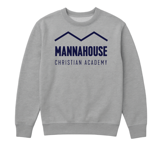 Adult Wordmark Crew Neck - Grey