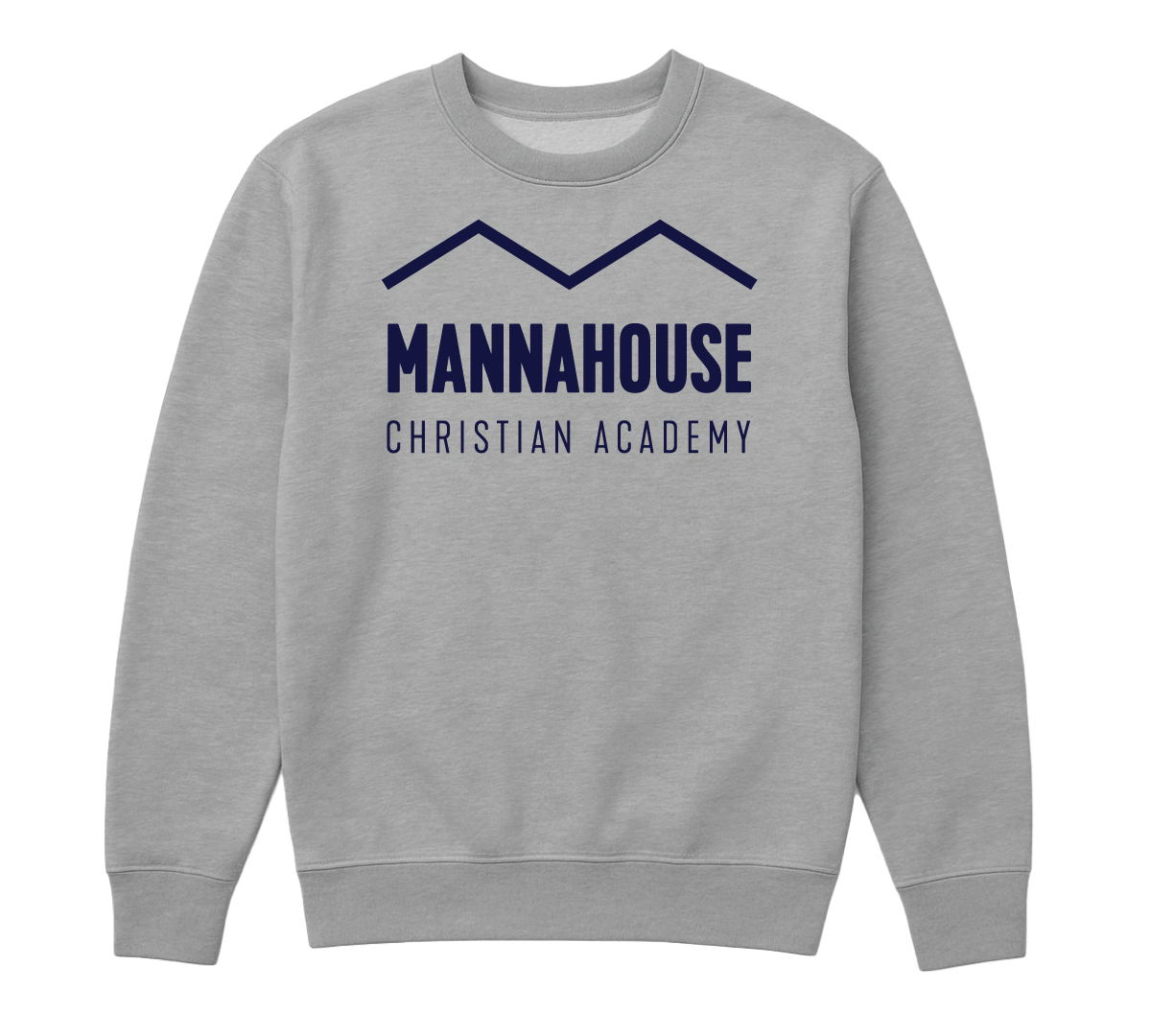 Youth Wordmark Crew Neck - Grey