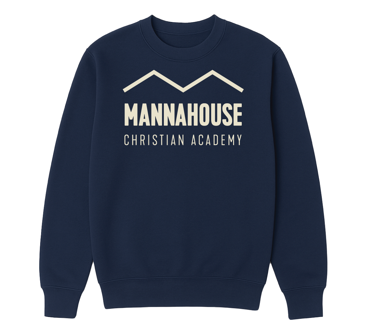 Adult Wordmark Crew Neck - Navy