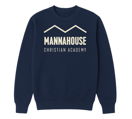 Adult Wordmark Crew Neck - Navy