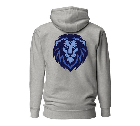 Youth Lion Hoodie - Grey