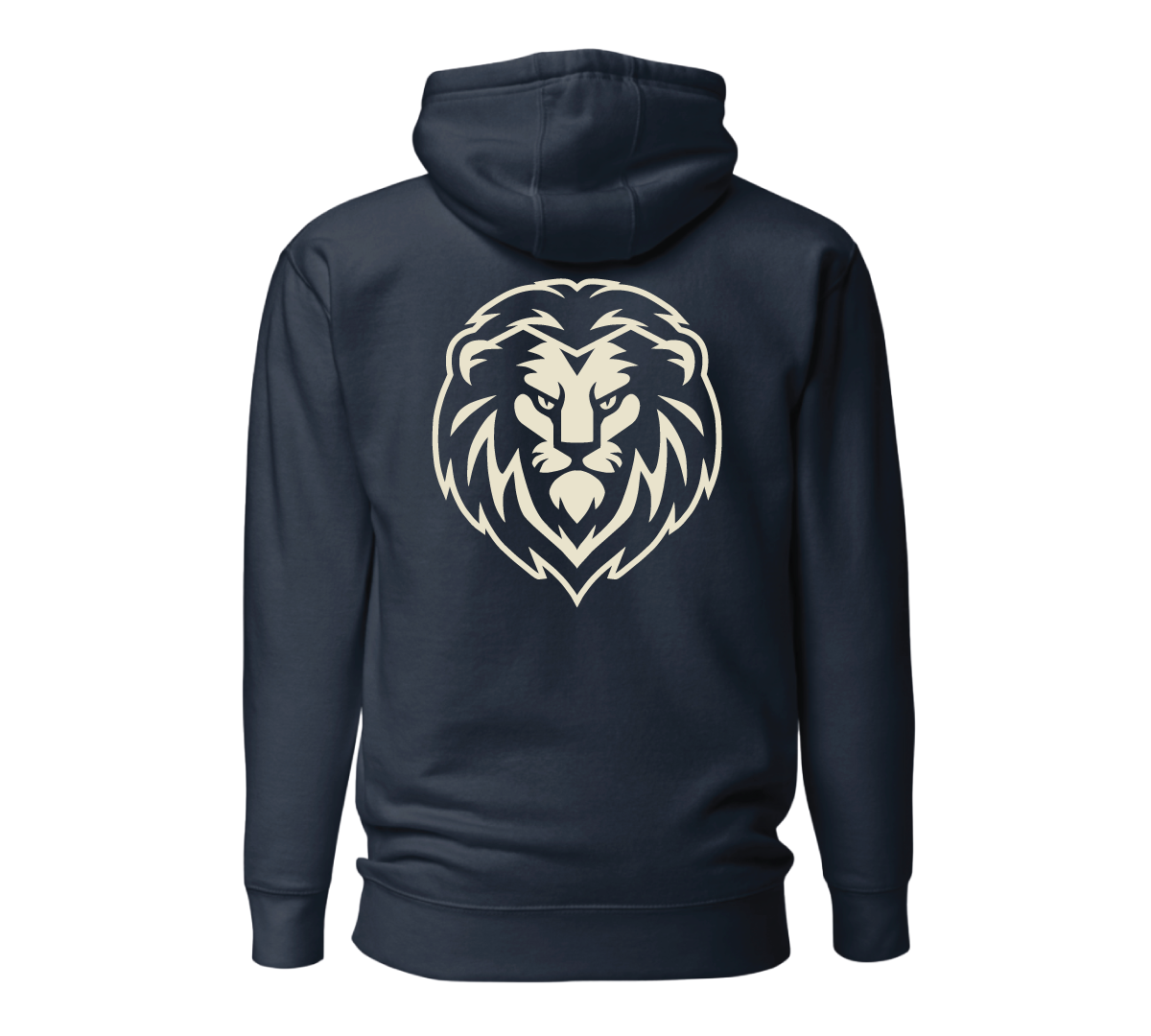 Adult Lion Hoodie - Navy