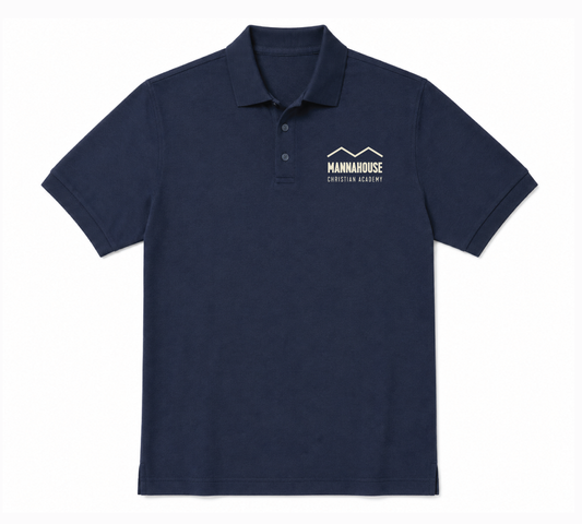 Youth Wordmark Polo - Navy